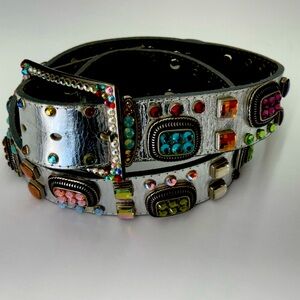 Vintage Women’s Belt Embellish With Swarovski Crystals